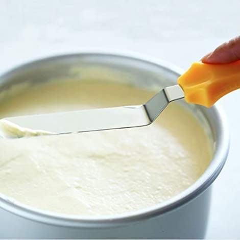 Maxxlite Generic 3-in-1 Multi-Function Stainless Steel Cake Icing Spatula Knife Set 3-Pieces Multicolor