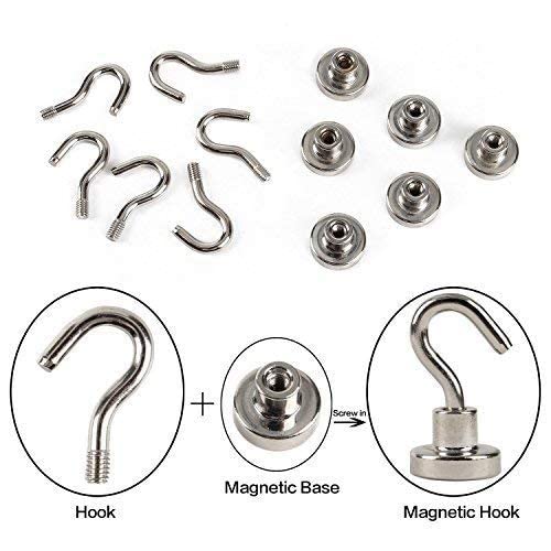 Maxxlite Heavy Duty Multi-Purpose Magnetic Hooks Pack of 5