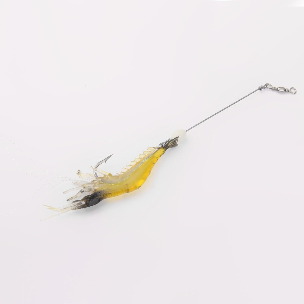 Maxxlite Silicone Simulation Live Shrimp Fishing Soft Prawn Lure Hook Bait Tackle
