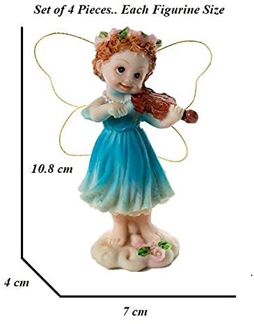 Maxxlite Resin Small Fairy Garden Cute Cartoon Princess Figurines for Home decor (13 x 5 x5 cm Standing)