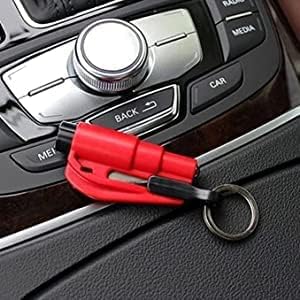 Maxxlite 3 in 1 Emergency Mini Safety Hammer Auto Car Window Glass Breaker Seat Belt Cutter Rescue Hammer Car Life-Saving Escape Tool