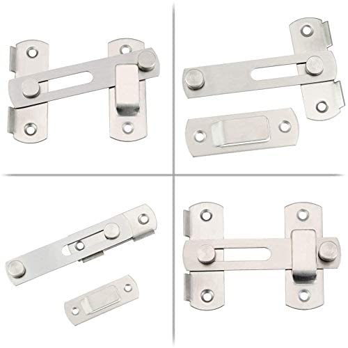 Maxxlite Stainless Steel Flip Latch Gate Latches Bar Latch Safety Door Lock for Door Window Furniture Hardware (Pack of 2)