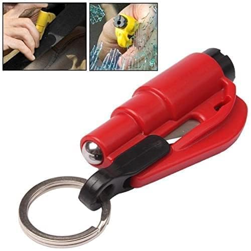 Maxxlite 3 in 1 Emergency Mini Safety Hammer Auto Car Window Glass Breaker Seat Belt Cutter Rescue Hammer Car Life-Saving Escape Tool