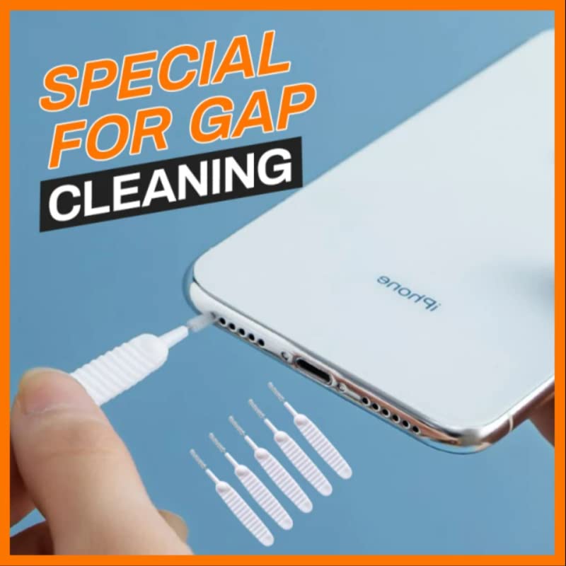 Maxxlite Shower Nozzle Cleaning Brush, Pack of 10, White