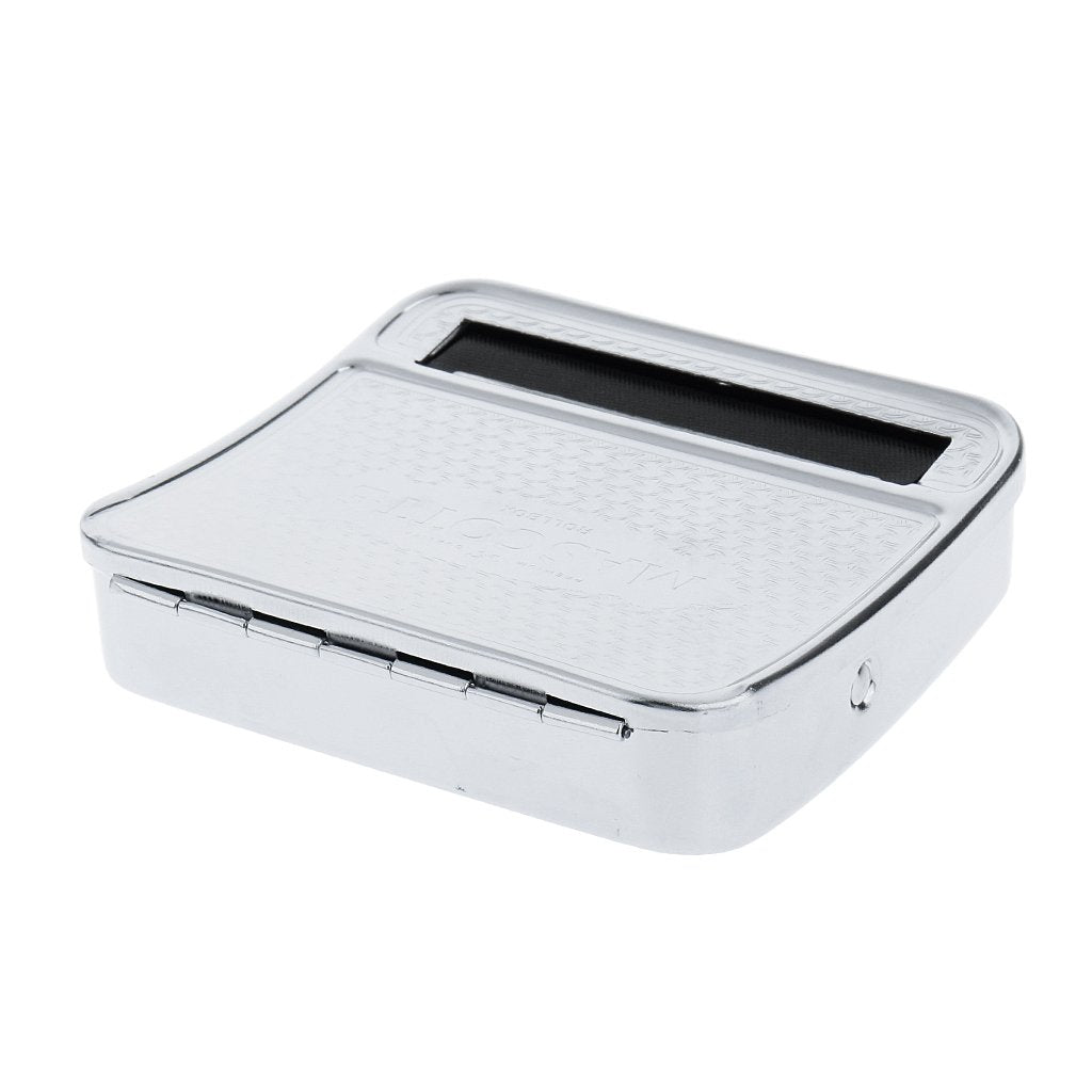 Maxxlite Stainless Steel Rectangular Manual Operation Cigarette Tobacco Roller Machine Box Case