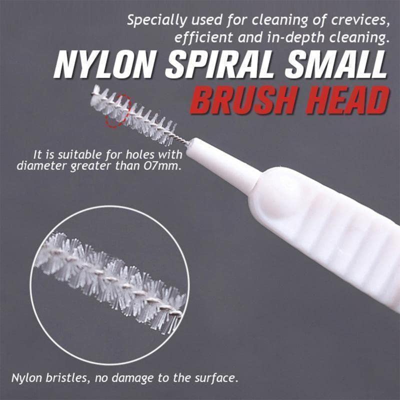 Maxxlite Shower Nozzle Cleaning Brush, Pack of 10, White