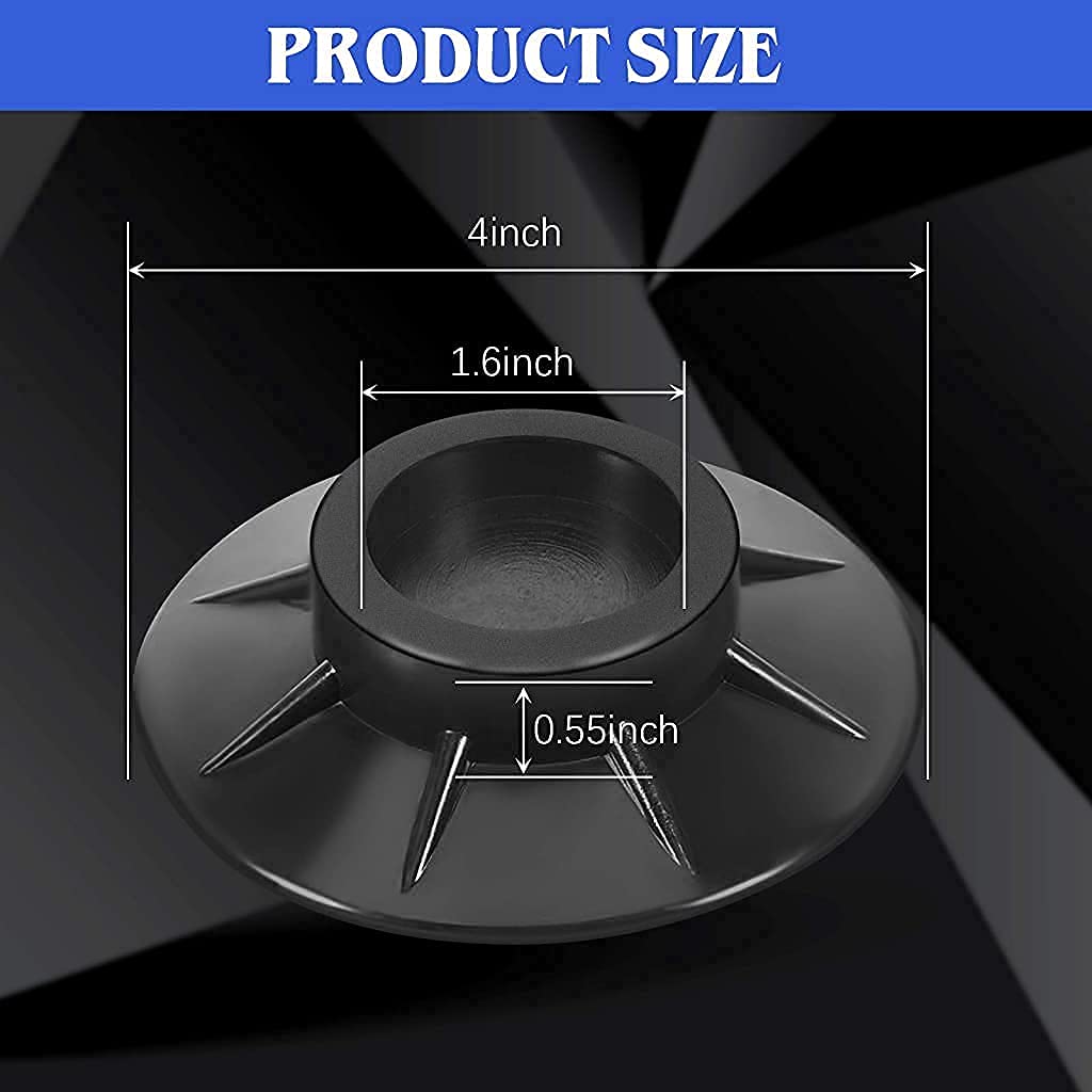 Maxxlite Washer Dryer Anti Vibration Pads with Suction Cup Feet, Slip Rubber Washing Machine Anti Vibration Pad