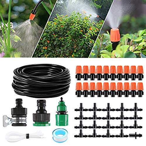 Maxxlite Sprinkler Heads Nozzle with Tee Joints for Misting Watering Irriga, 20 Pcs