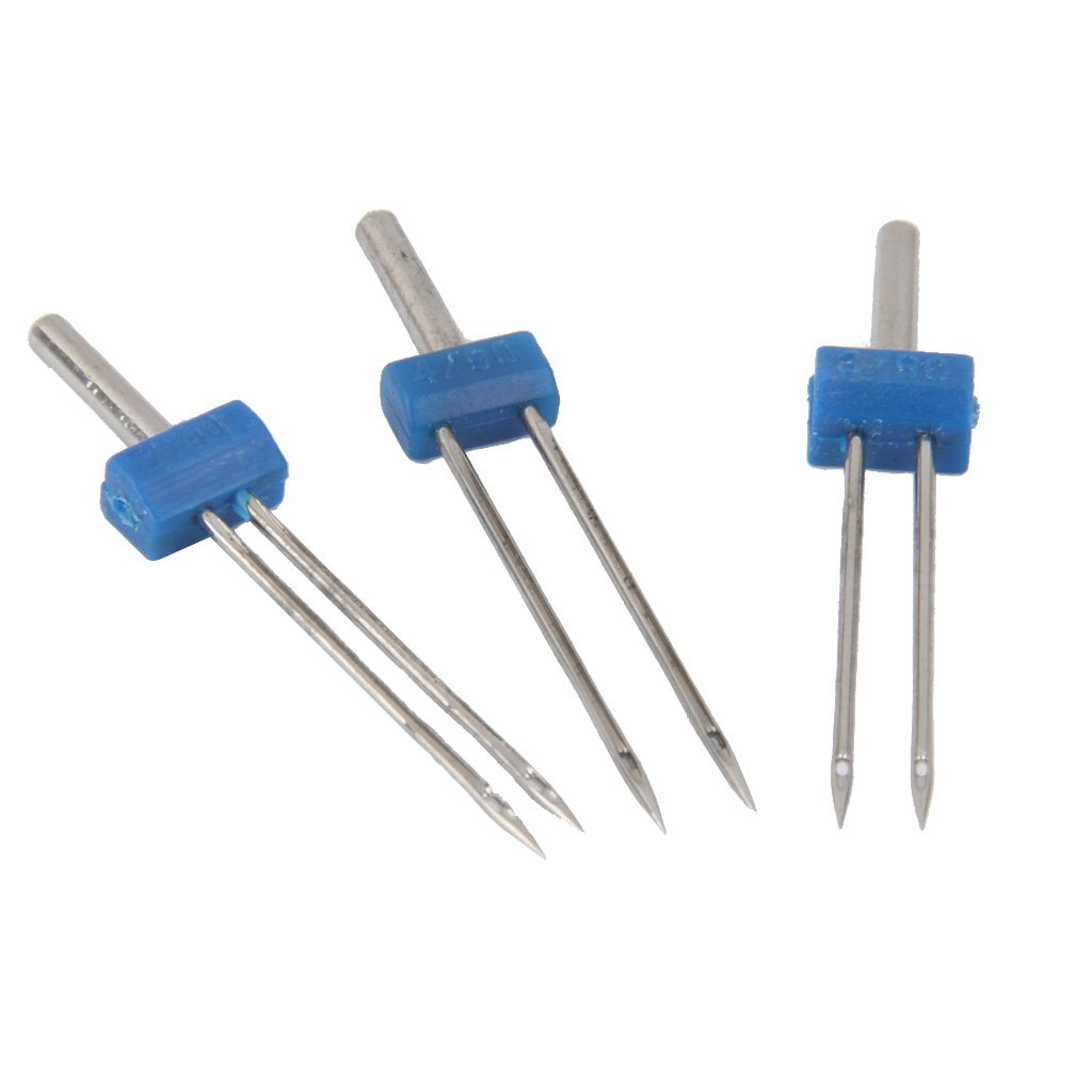 Maxxlite Double Needles Pins for Domestic Sewing Machine - 3 Pieces