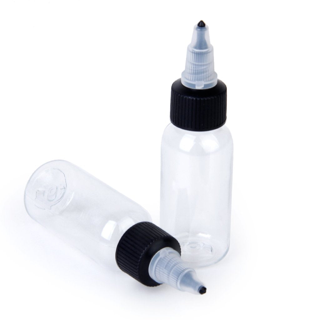 Maxxlite 10pcs 30ml Empty Bottles For Tattoo Ink Pigment Green Soap