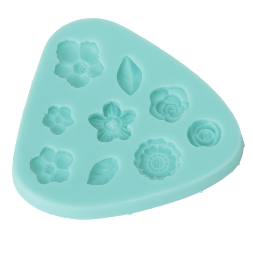Maxxlite Silicone Flower Leaf Shaped Clay Mold for Fondant Cake Decorating, 8.5cm