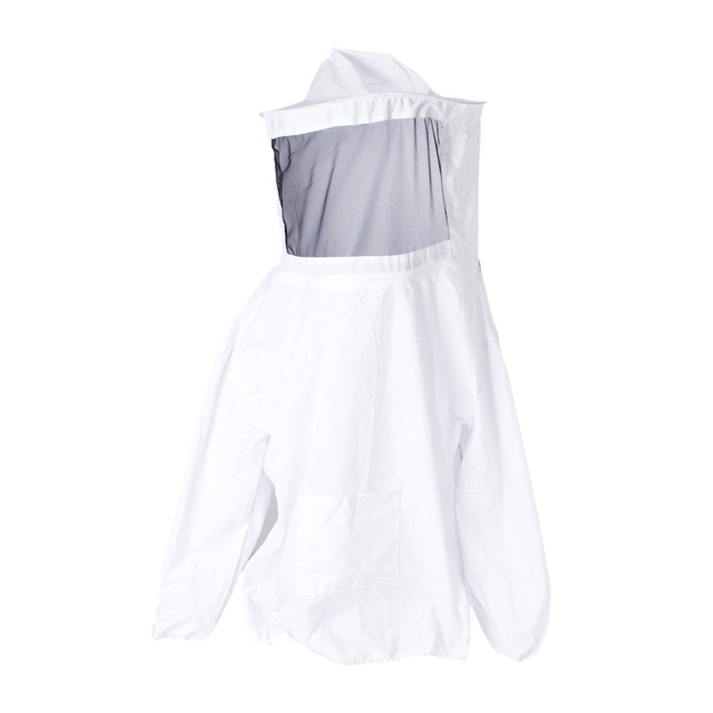 Maxxlite Beekeeping Jacket Veil Bee Protecting Suit Dress Smock Equipment-White