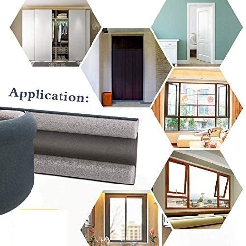 Maxxlite PVC Sound-Proof Reduce Noise Energy Saving Weather Stripping Under Door Twin Draft Stopper (36 inch, Grey)