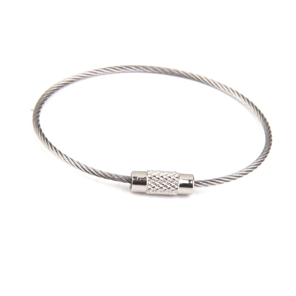 Maxxlite 20pcs Wire Rope Key Ring Stainless Steel Pendant Circle EDC Tool 2mm