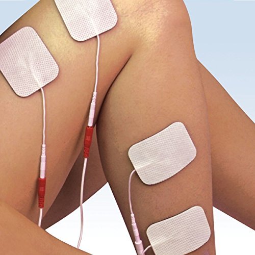 Maxxlite Self Adhesive Electrode Pads for EMS, TENS, IFT and Pulse Massagers, White