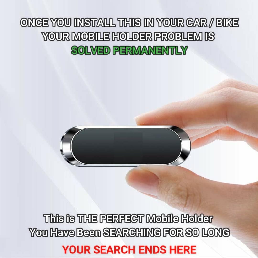 Maxxlite Original Magnetic Mobile Phone Holder for Car Dashboard - Phone Mount for Car and Bike/Scooter and Home/Office (World's Strongest and Safest Magnets