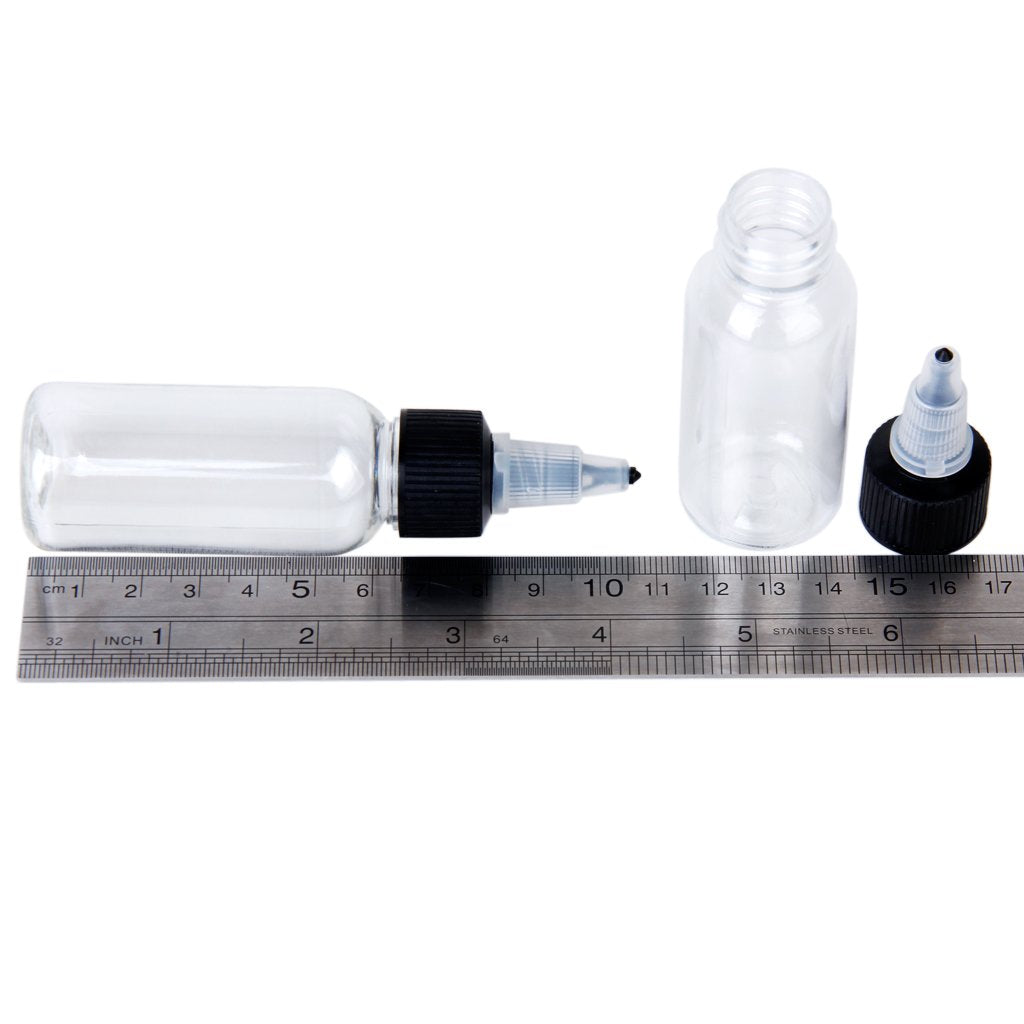 Maxxlite 10pcs 30ml Empty Bottles For Tattoo Ink Pigment Green Soap