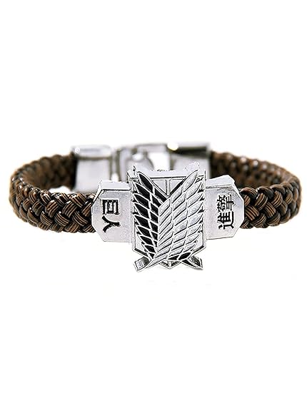 Maxxlite Titan Anime Leather Bracelet For Unisex Adult