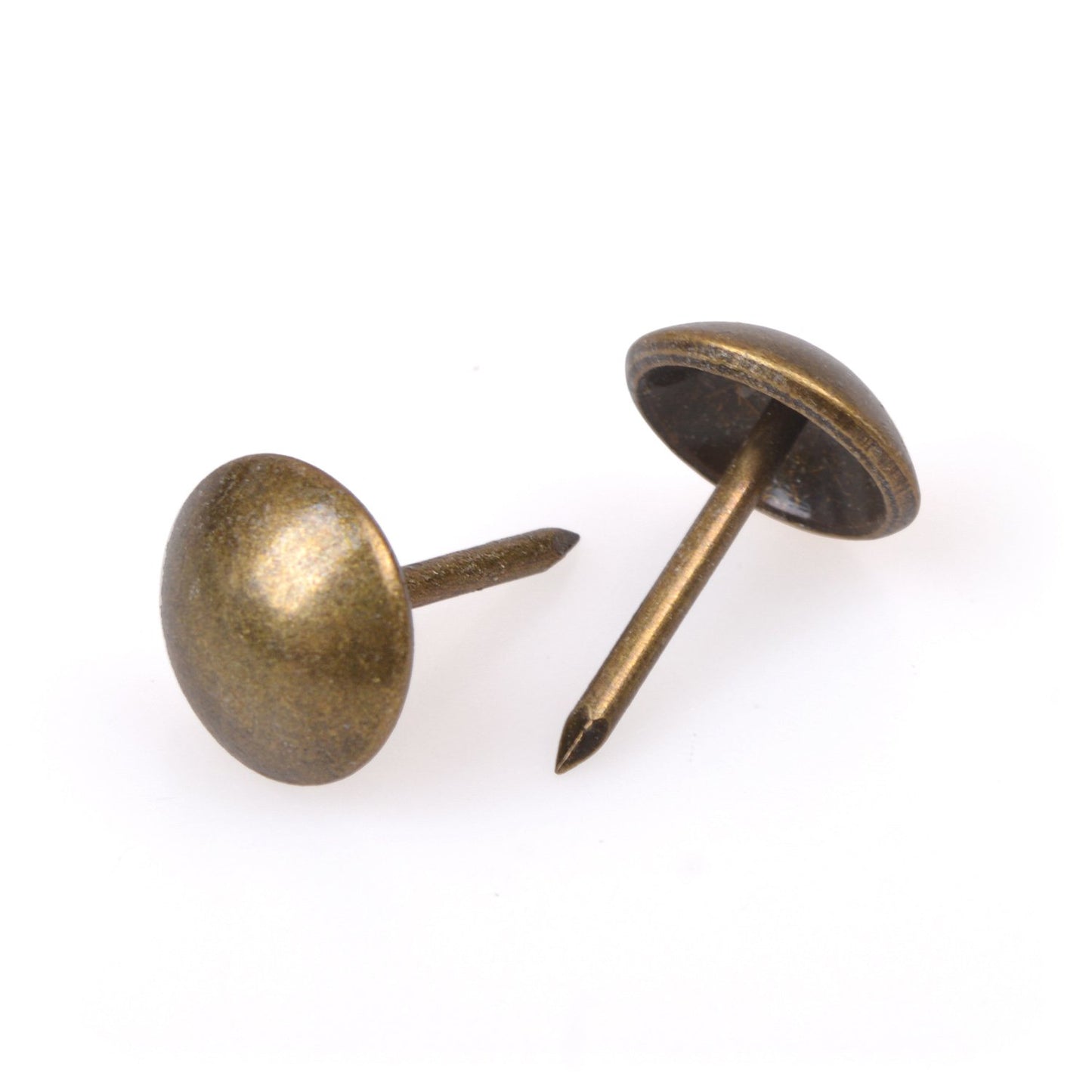 Maxxlite Pack of 100 Antique Upholstery Tacks Nails Furniture Decor Bronze Stud Pins - Bronze, 11x11mm