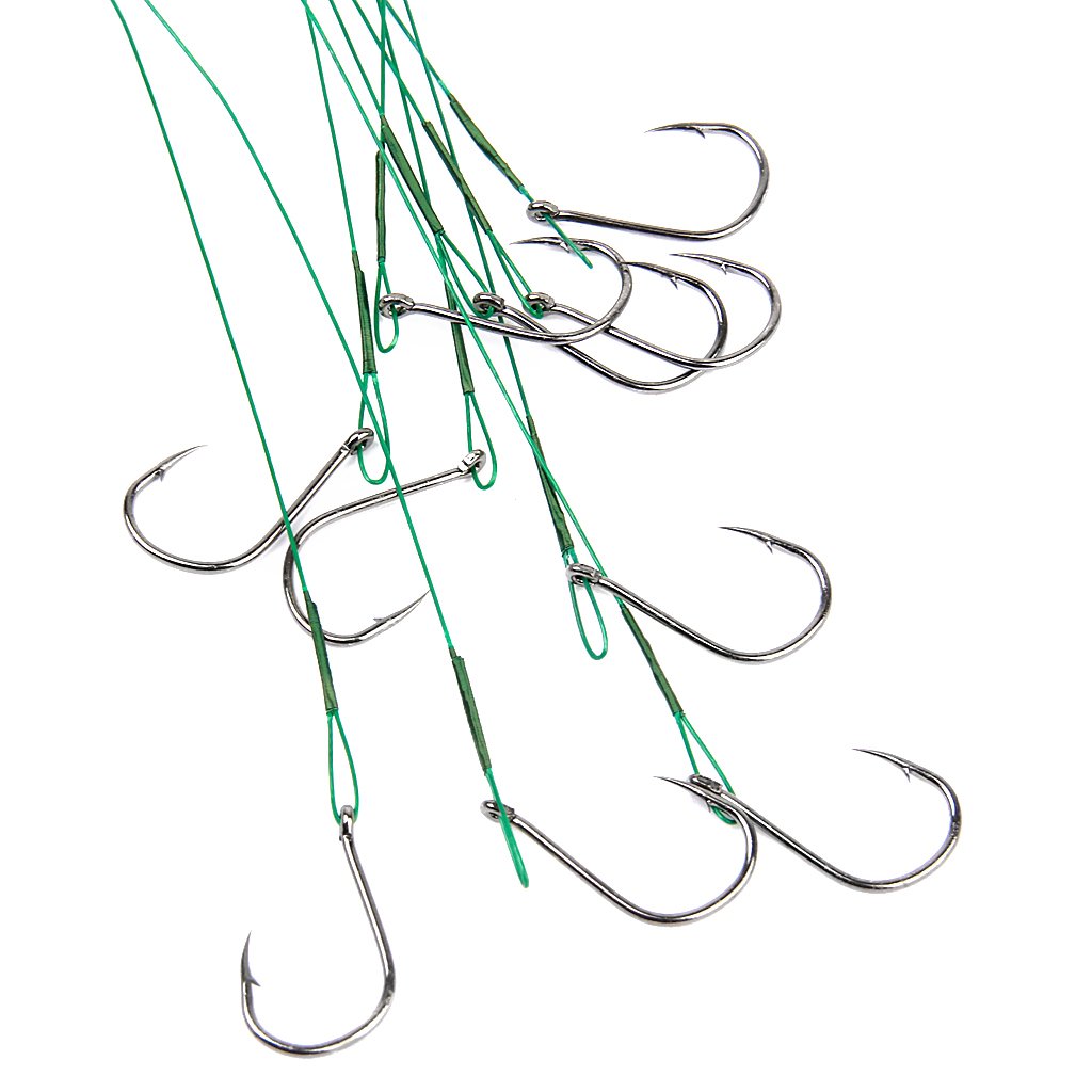 Maxxlite 10 x Lure Fishing Fly Tying Hooks with Steel Wire