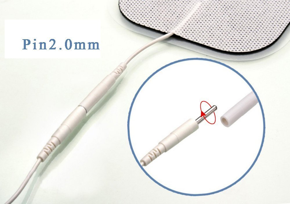 Maxxlite Self Adhesive Electrode Pads for EMS, TENS, IFT and Pulse Massagers, White