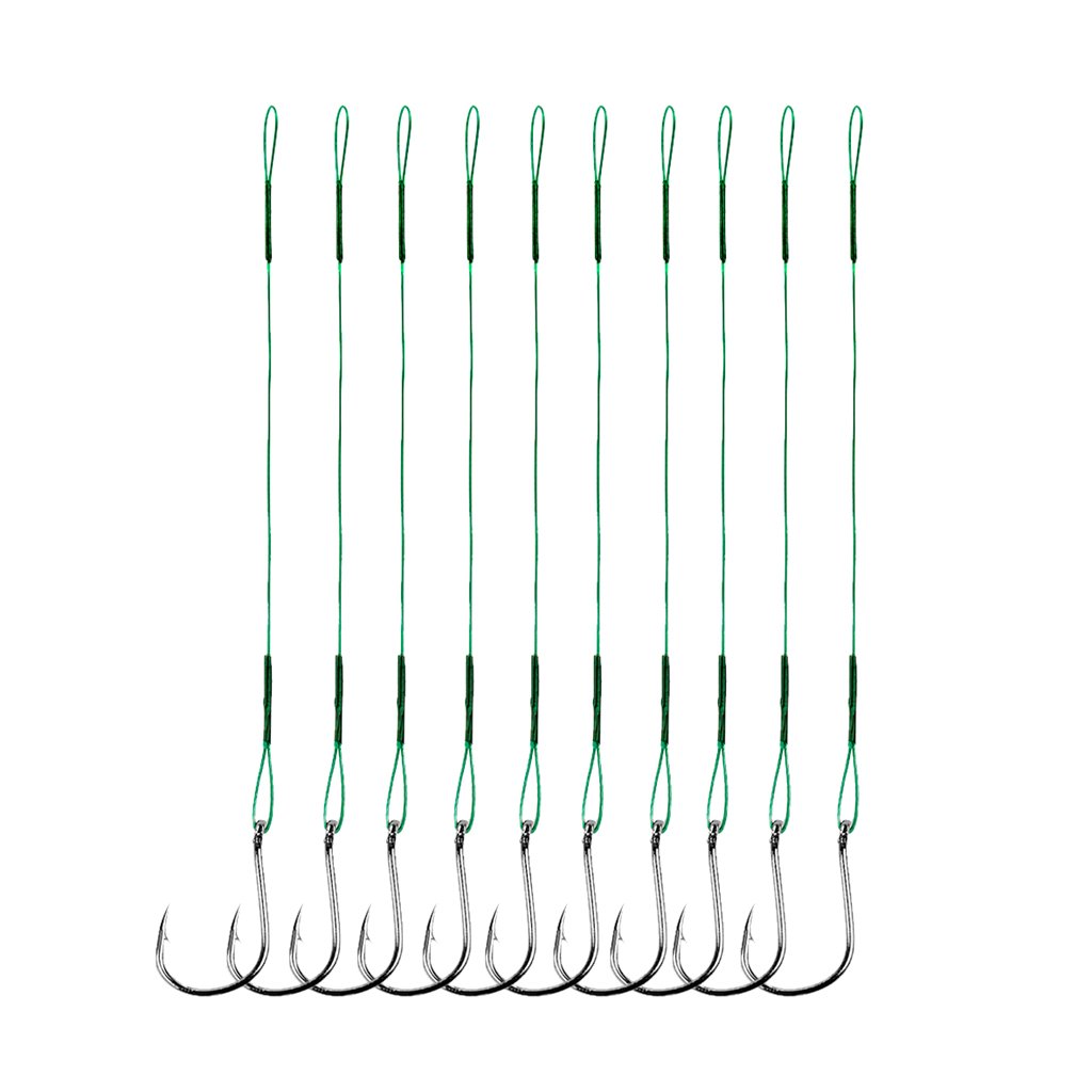 Maxxlite 10 x Lure Fishing Fly Tying Hooks with Steel Wire