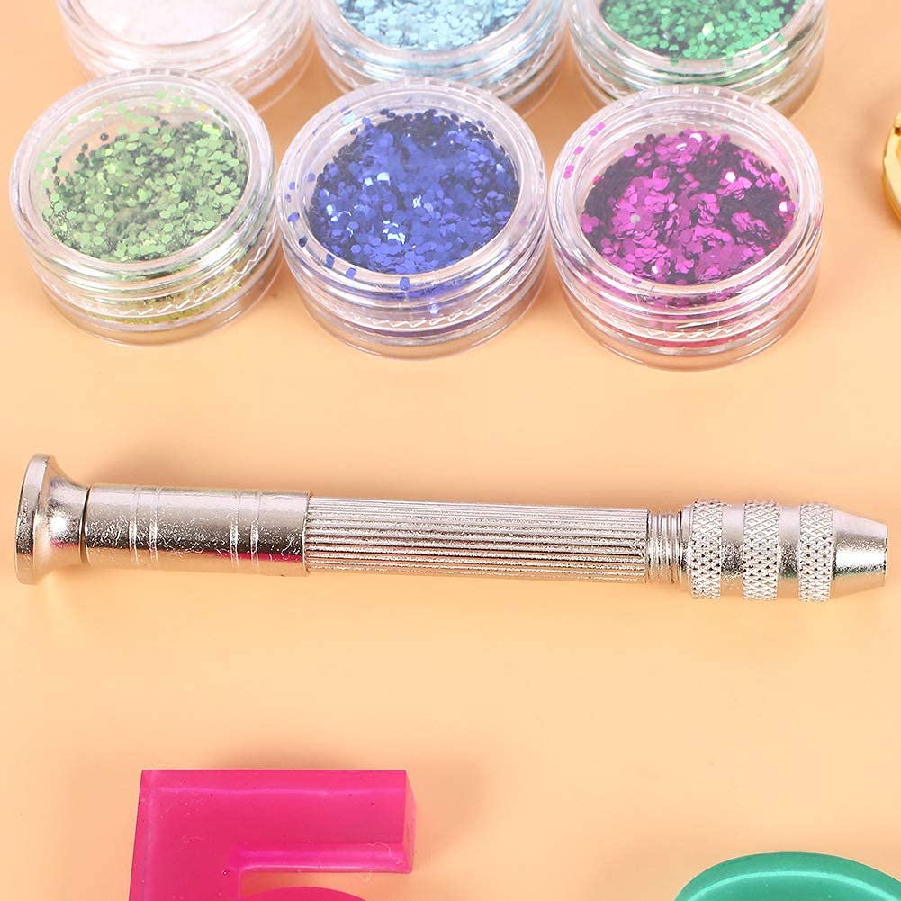 Maxxlite Alphabet Resin Casting Mold Letter and Numbers Resin Moulds DIY Letter Key Chain Pendant Jewelry Making Molds for Resin Silicone Epoxy Resin Moulds (Multicolor)