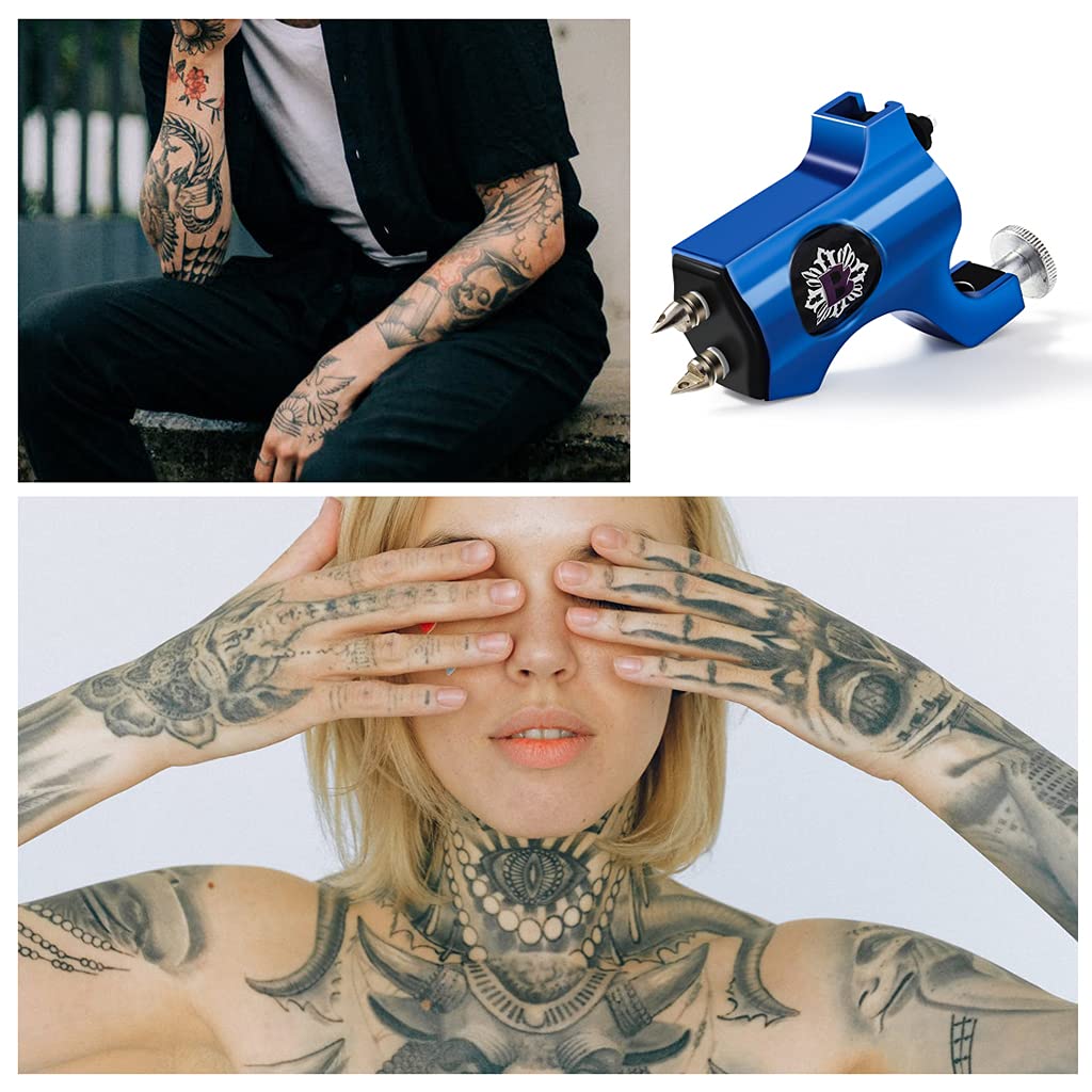 Maxxlite Rotary Tattoo Machine for Beginner Tattoo Artists Liner Shader Tattoo Motor Supply, Professional Temporary Body Tattoo Kit