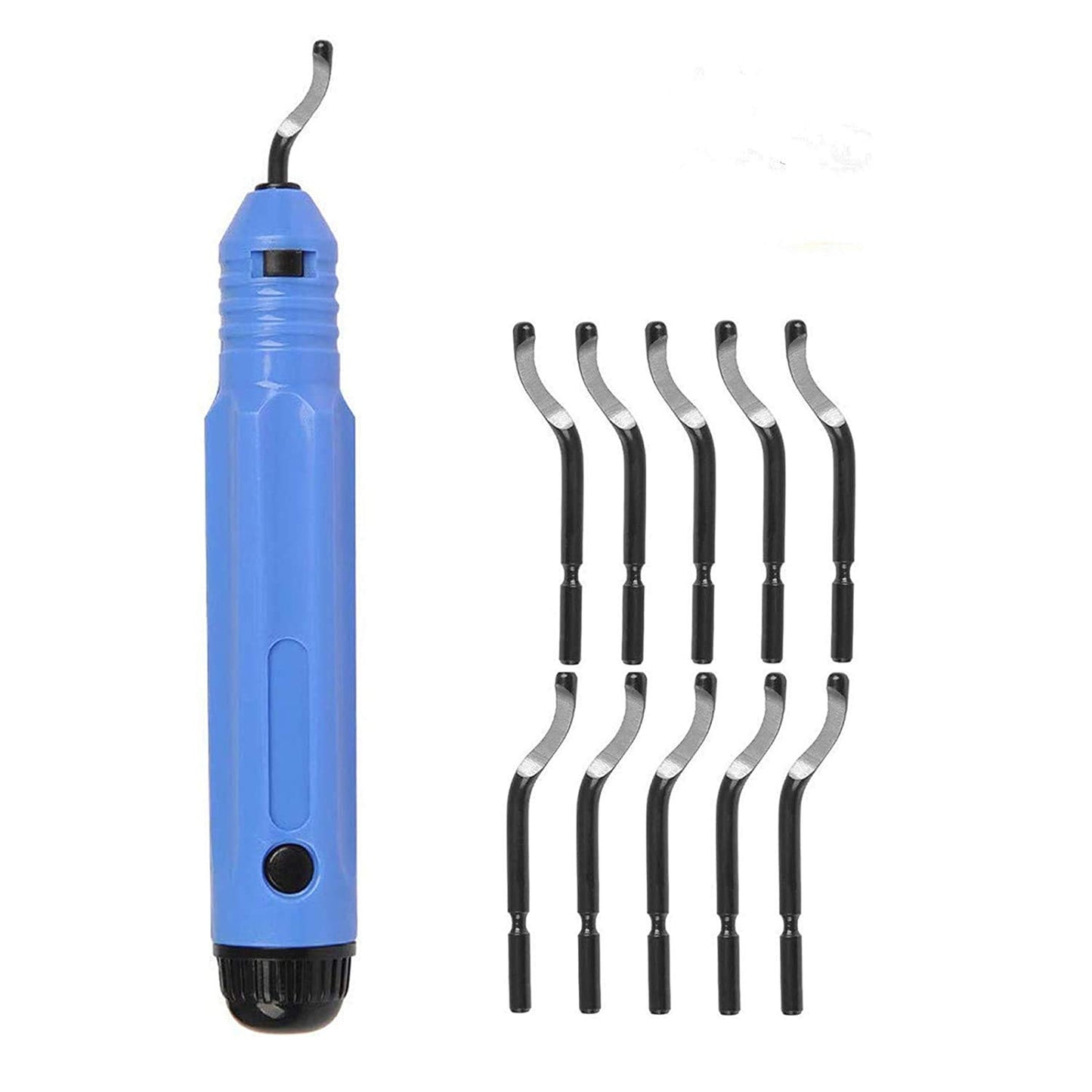 Maxxlite 1pcs NB1100 Burr Handle With 10pcs HSS BS1010 Blades Deburring Tools Set