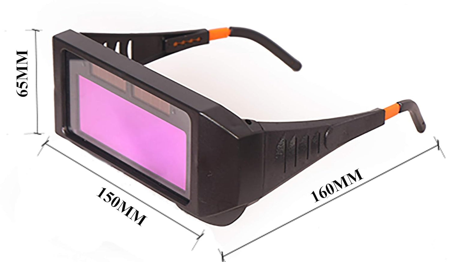 Maxxlite Safety Welding Auto Darkening Lens Eye Protecting Goggles (Black)