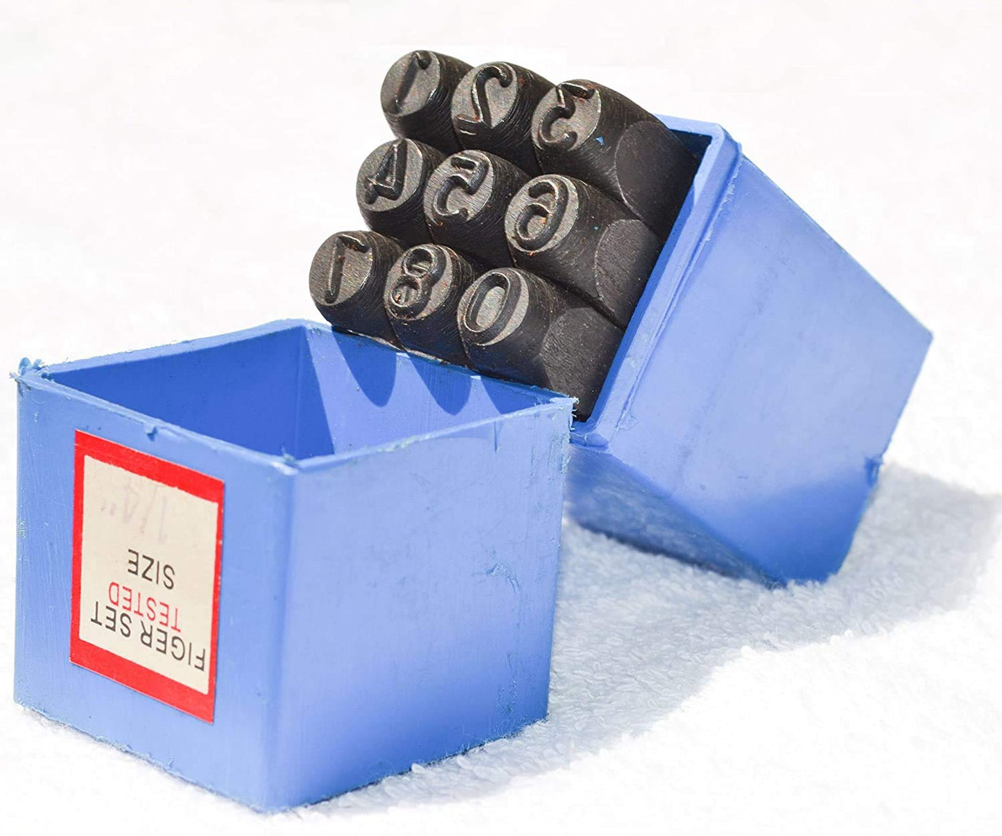 Maxxlite Number Punch Set 1/4" - (6.35 mm) Hardened Steel/Metal Die Jewelers with Case