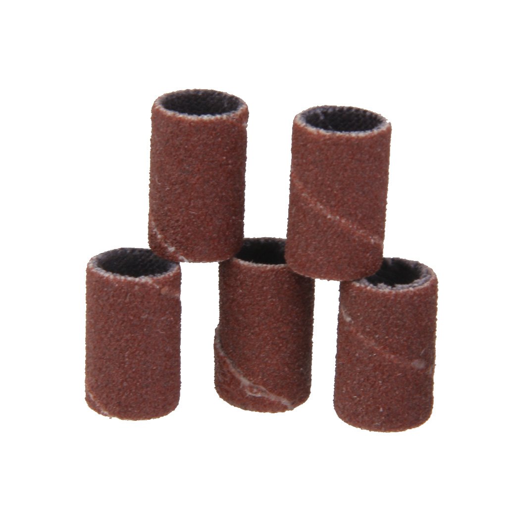 Maxxlite 100pcs 1/4" Sanding Bands Kit with 2 Sanding Drum Mandrels for Rotary Tools