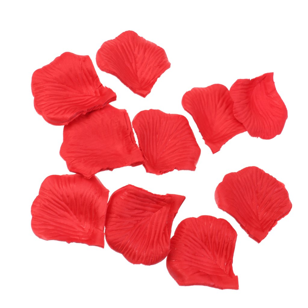 Maxxlite Fabric Rose Petals Flower Favors For Wedding Party Decoration (Red, 4.9 x 4.9cm) 300Pcs