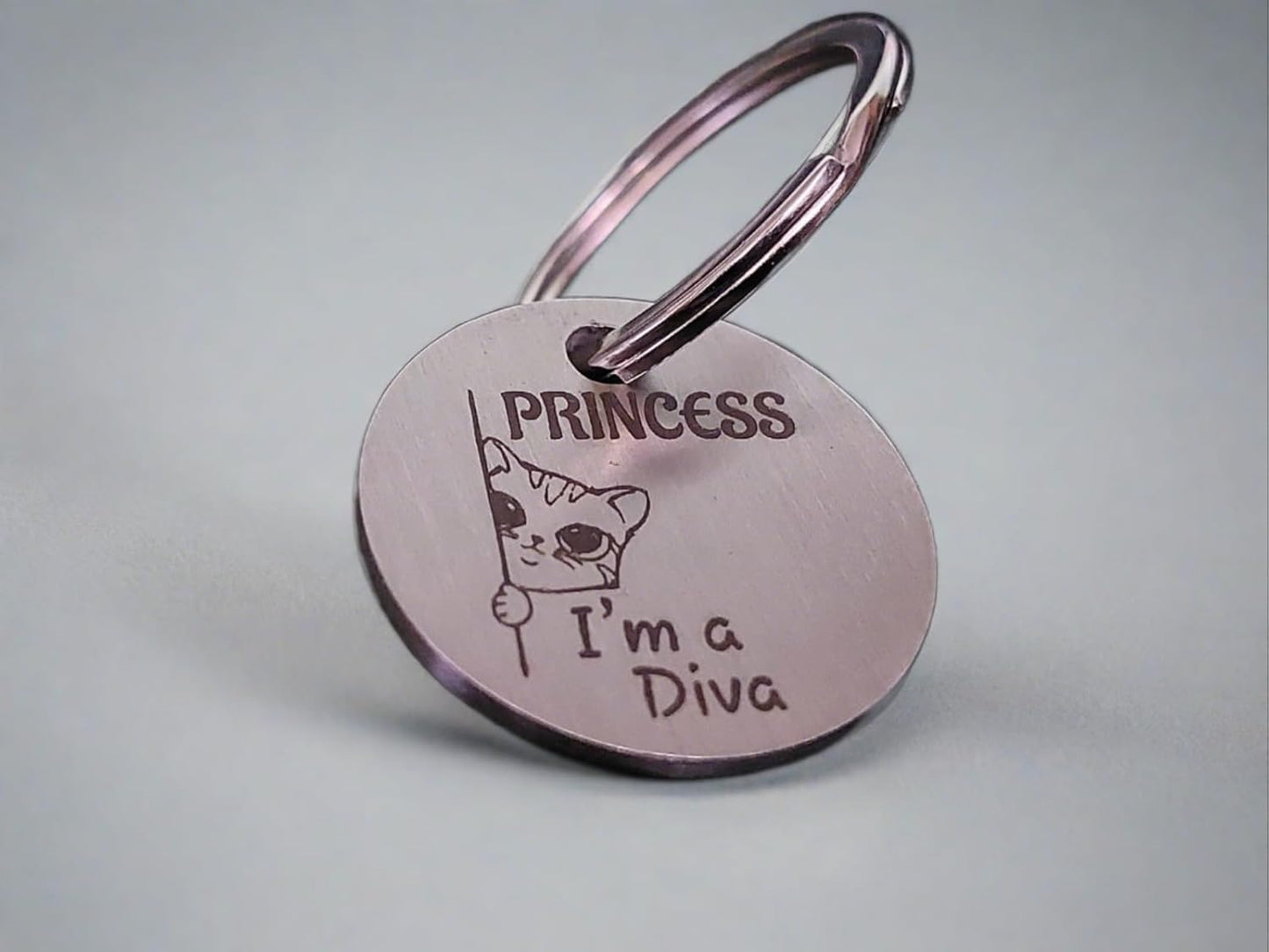 Maxxlite Stainless Steel Engraved Tag for Pet Dog, Cat ID Customized Dog Tag