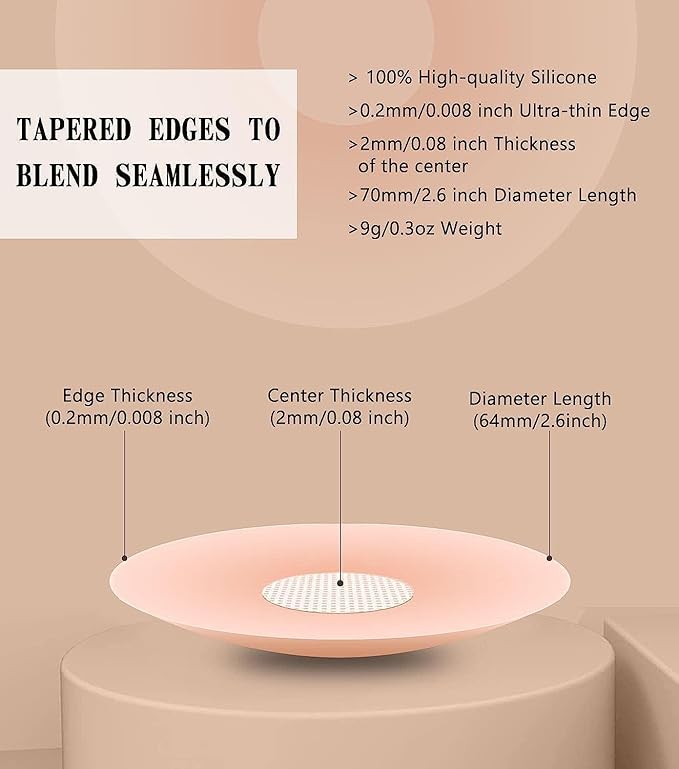 Maxxlite Women Nipple Covers Reusable Adhesive Silicone Covers Pack of 4 Pair's Pink