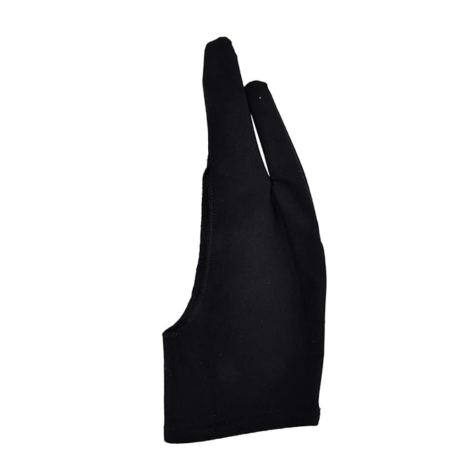 Maxxlite 2 Finger Drawing Anti-fouling Glove for Graphics Tablet, Paper Sketching S