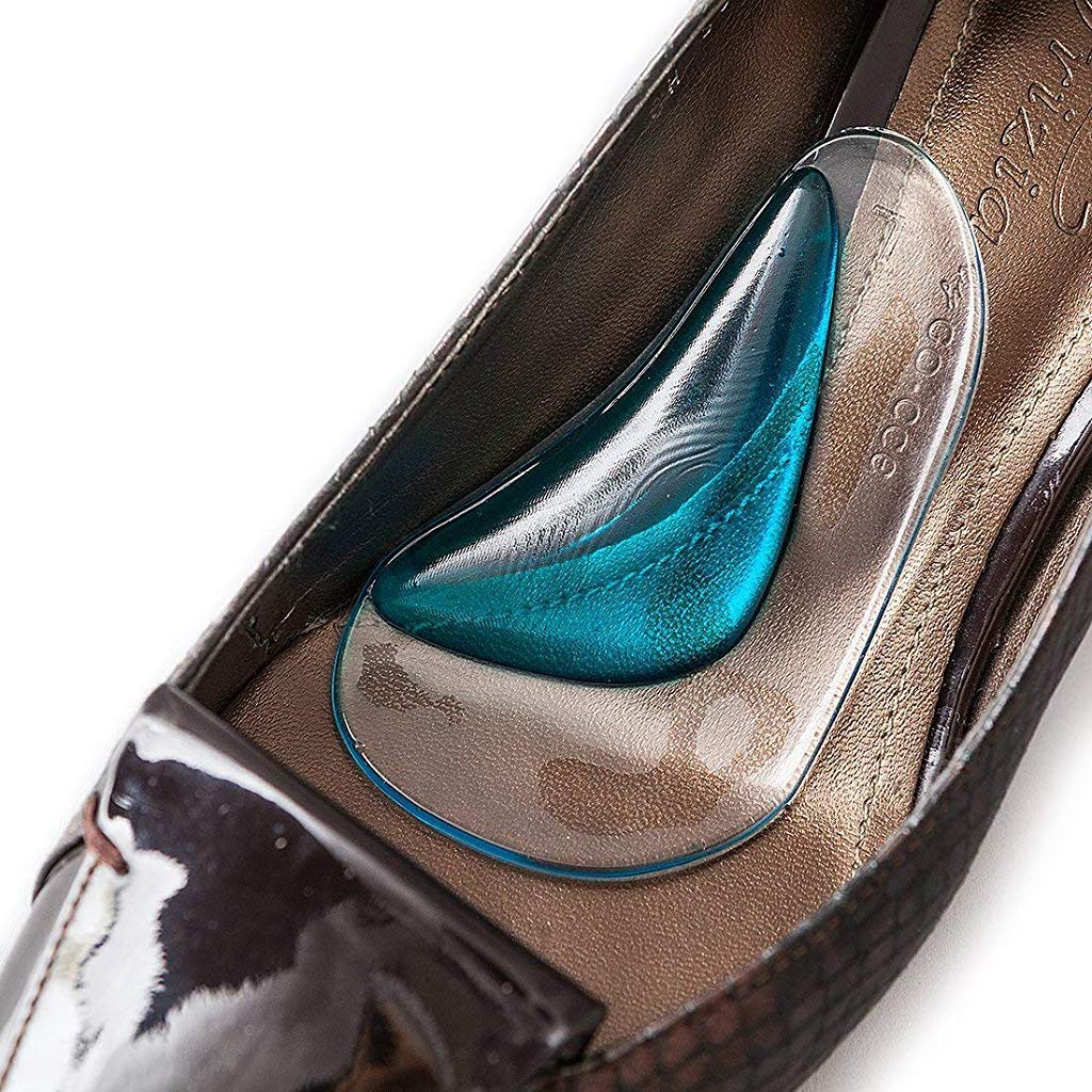Maxxlite 2 Pairs Arch Support Insoles Fits for Flat Feet & Plantar Fasciitis Orthotic Arch Pads for Women and Men, Gel High Cushion Insert, One Size Fits All