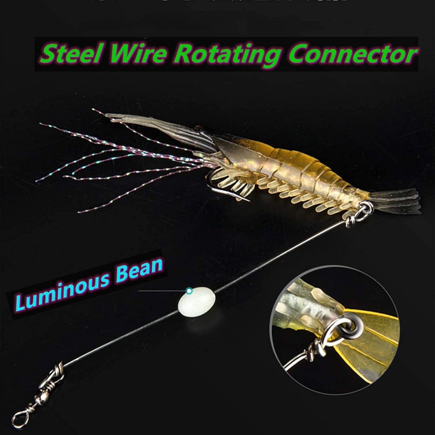 Maxxlite 7 PCS Simulated Fishing Lures Soft Bait Swimbaits Slow Sinking Swimming Lures Freshwater and Saltwater, Stable and Tempting