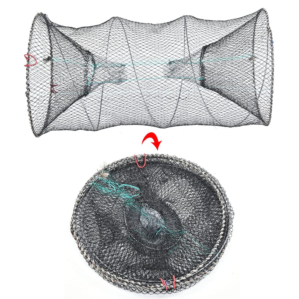 Maxxlite Shrimp Bait Trap Net, Fishing Bait Trap Portable Fishing Landing Net Fishing Bait Net Folded Net Fishing Accessories for Crab Fish Lobster Prawn Crayfish