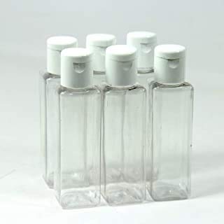 Maxxlite 16 Pcs [ 100 ML ] - Empty Clear Transparent Refillable Plastic Bottles with Flip Top Caps for DIY Projects & Travellers