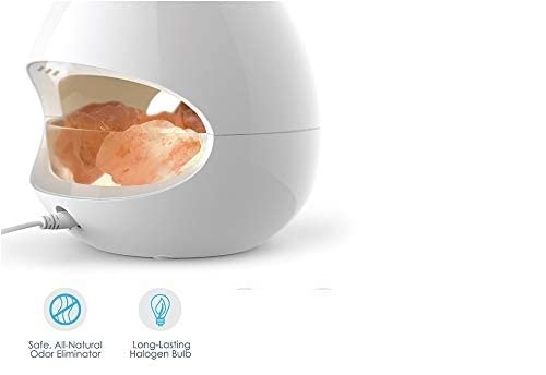 Maxxlite 2 in 1 Himalayan Salt Lamp Diffuser with Mist Humidifiers Pure Himalayan Rock Salt,and 2 Halogen Bulbs and 5 Light Settings Mode