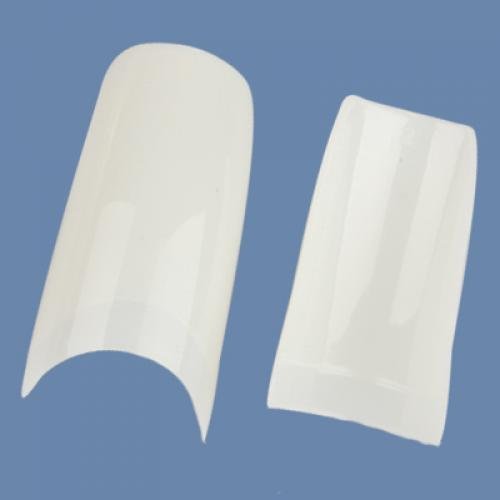 Maxxlite Professional False Acrylic Nail Art Tips French Style (White) -500 Pieces