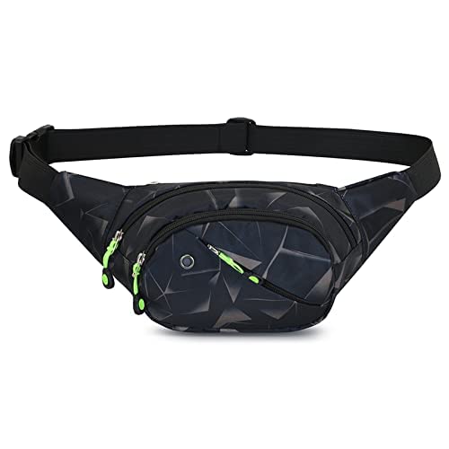 Maxxlite Crossbody Shoulder Back Bags with Adjustable Belt Strap for Men Women Travel Bag Waist Packs Multiple Functions Fit for Outdoor Events Hiking Cycling Running (Black)
