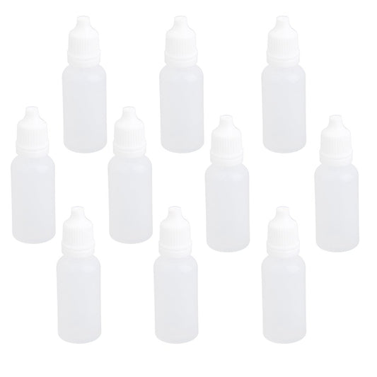 Maxxlite Imported 10Pcs 15ml Empty Plastic Squeezable Dropper Bottles For Eye Drops Lab Liquid