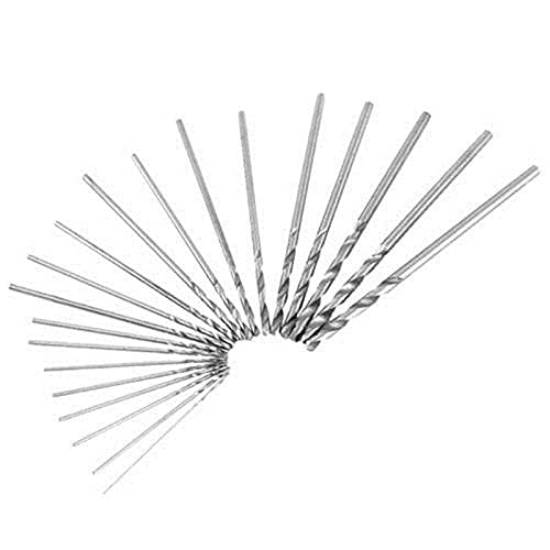Maxxlite 20Pcs 0.3-1.6mm Shank Mini Micro Drill Bit Set Twist Drill Tool Set