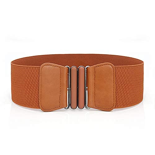 Maxxlite Women's Waist Belt Stretch Elasticated Waist Buckle Fashion