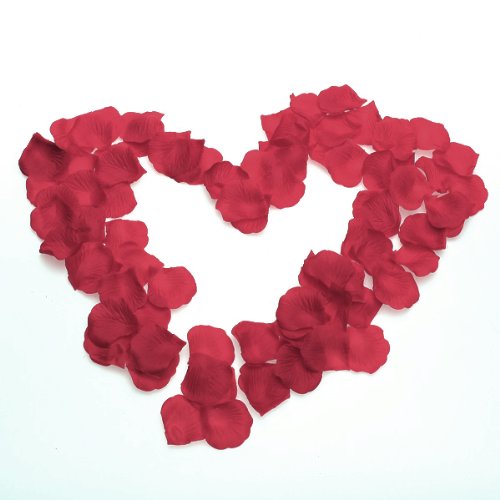 Maxxlite Fabric Rose Petals Flower Favors For Wedding Party Decoration (Red, 4.9 x 4.9cm) 300Pcs
