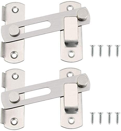 Maxxlite Stainless Steel Flip Latch Gate Latches Bar Latch Safety Door Lock for Door Window Furniture Hardware Pack of 2