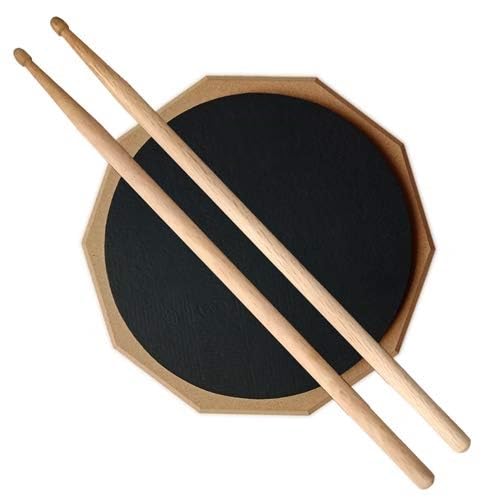 Maxxlite Two Sided Drum Practice Pad Drum Sticks