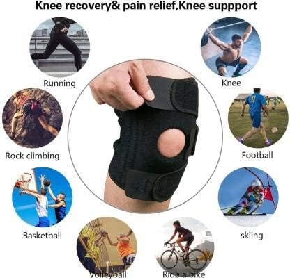 Maxxlite Adjustable Knee Support for Men and Women for Knee Pain, Breathable Knee Cap for Gym, Running, Arthritis, and Protection Knee Brace